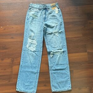 Aeropostale Light Wash Distressed Jeans